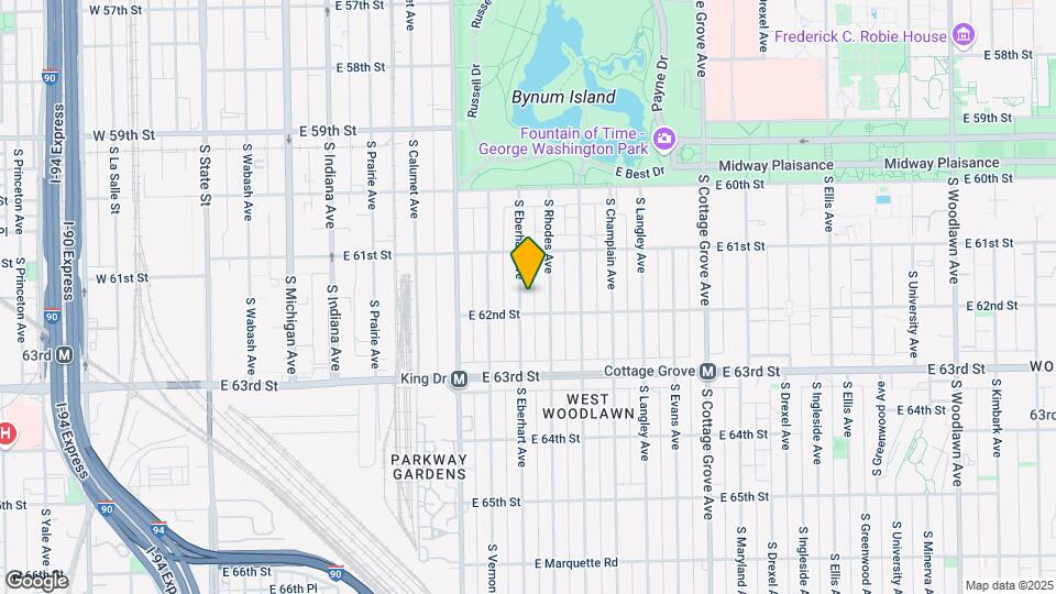 6145 S Eberhart Ave Map and Location Details