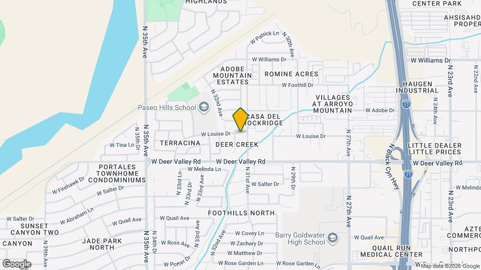 3111 W Louise Dr Mapa y Detalles de la Ubicación