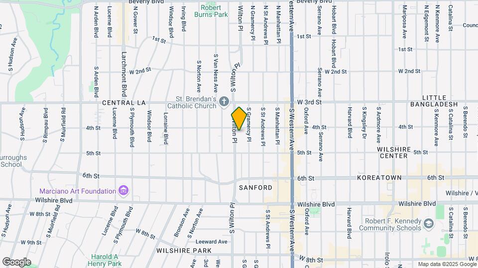 416 S Wilton Pl Map and Location Details