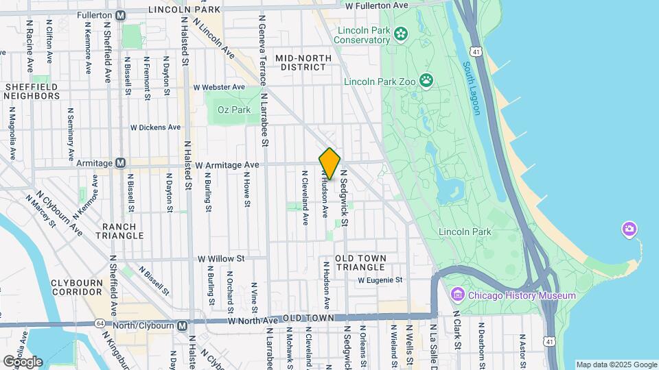 1927 N Hudson Ave Map and Location Details