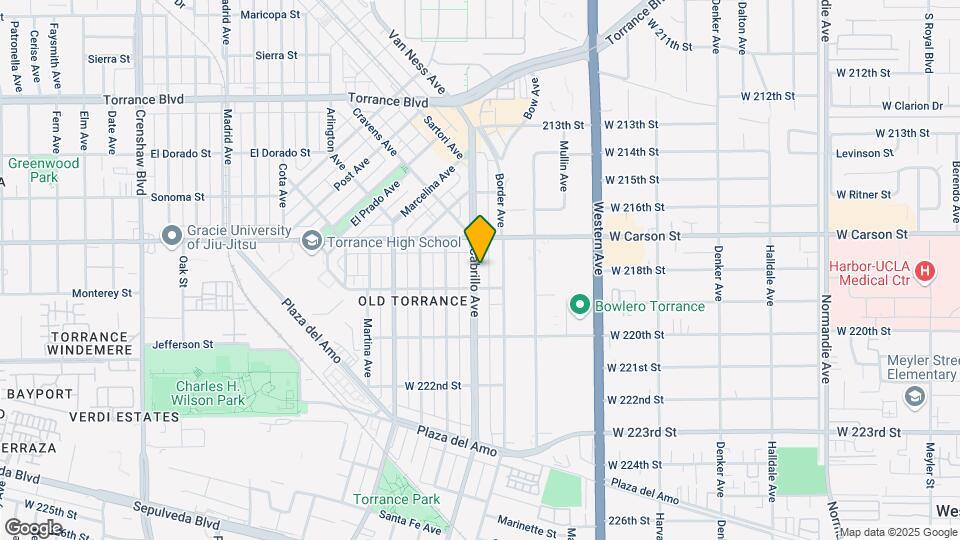 1734 Cabrillo Ave Map and Location Details