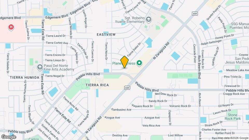 12748 Tierra Pueblo Dr Map and Location Details