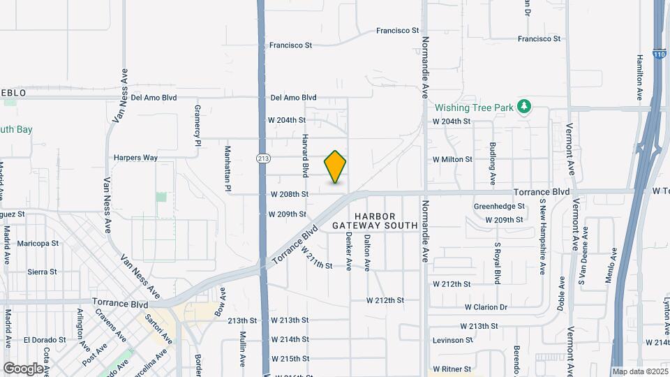 1525 W 208th St Mapa y Detalles de la Ubicación
