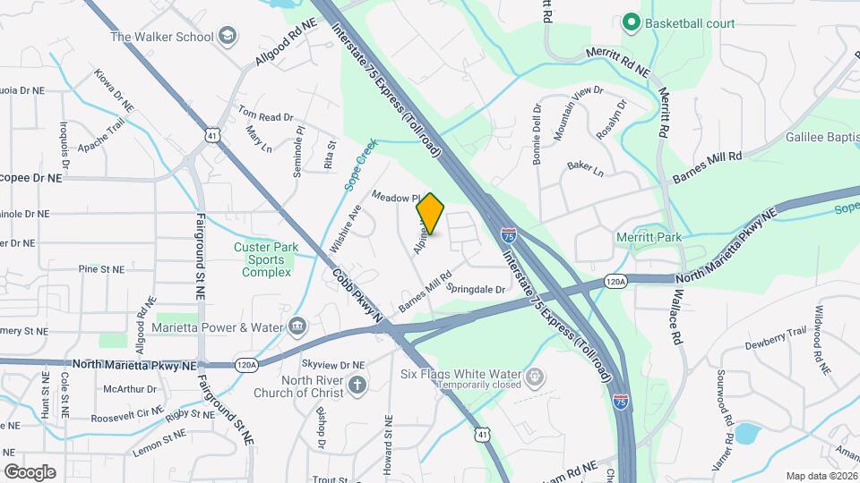 512 Alpine Way Map and Location Details