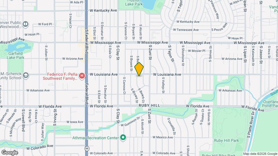 1328 S Beach Ct Map and Location Details