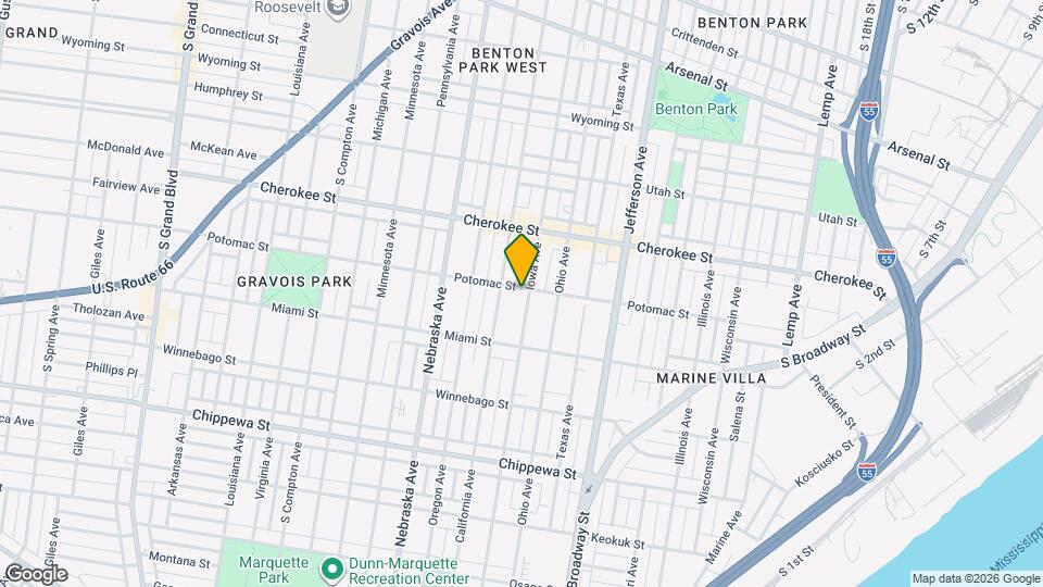 3501 Iowa Ave Map and Location Details