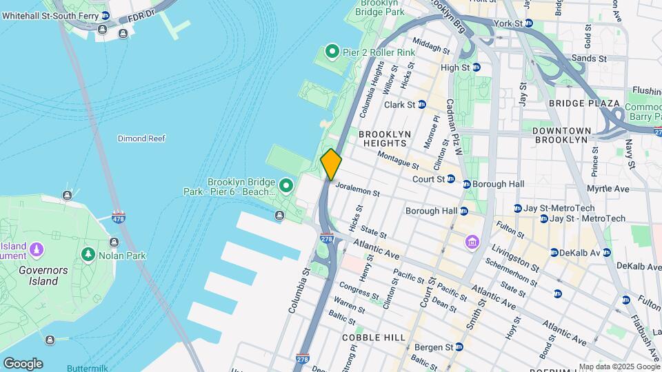 10 Columbia Place Mapa y Detalles de la Ubicación