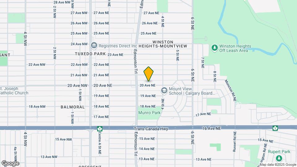 428 20 Av NE Map and Location Details