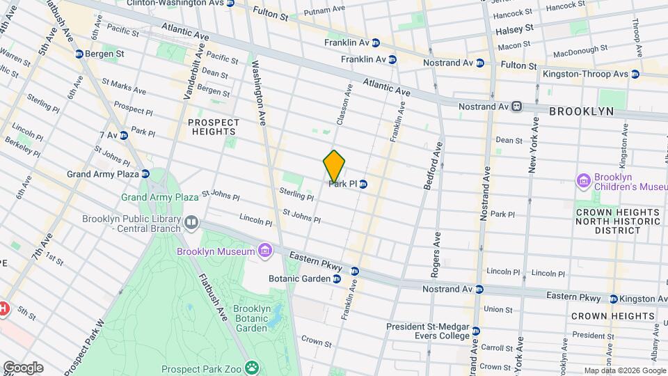 562 Park Pl Map and Location Details