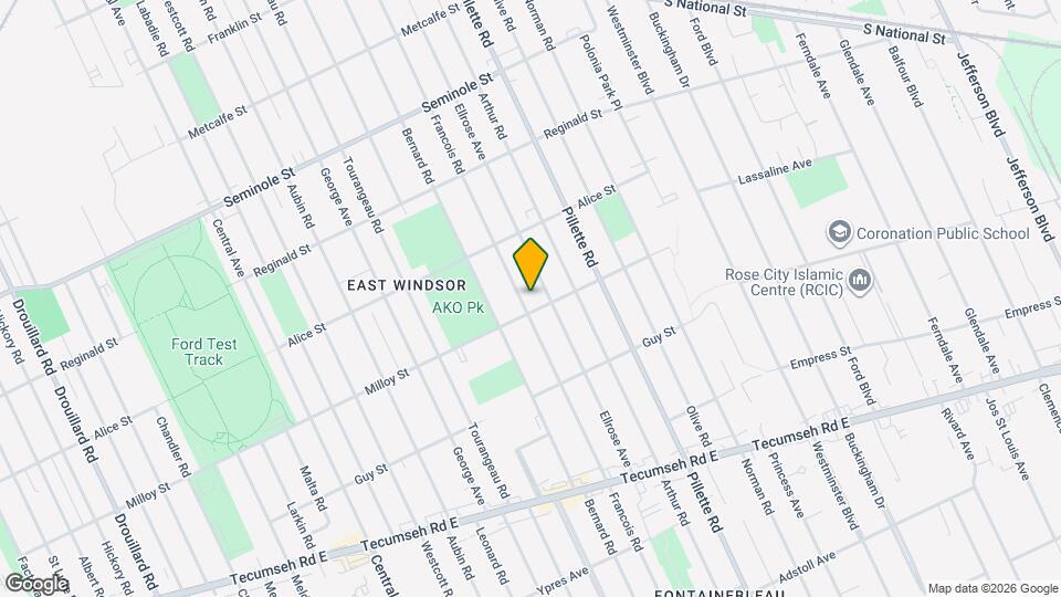 1784 Francois Rd Map and Location Details