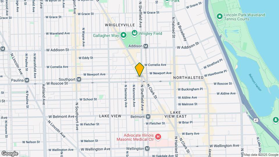 3406 N Sheffield Ave, Unit 3 Map and Location Details