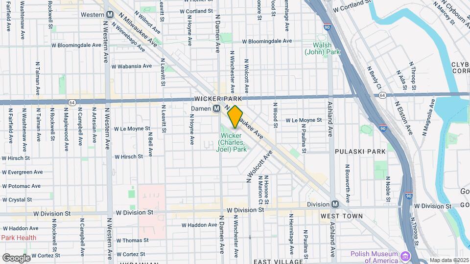 1400 N Honore St, Unit 2 Map and Location Details