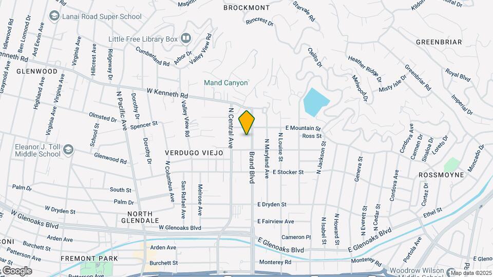 1323-1325 N Brand Blvd Map and Location Details