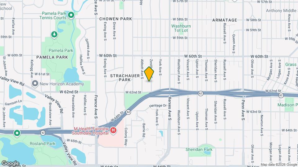 6116 Zenith Ave S Map and Location Details