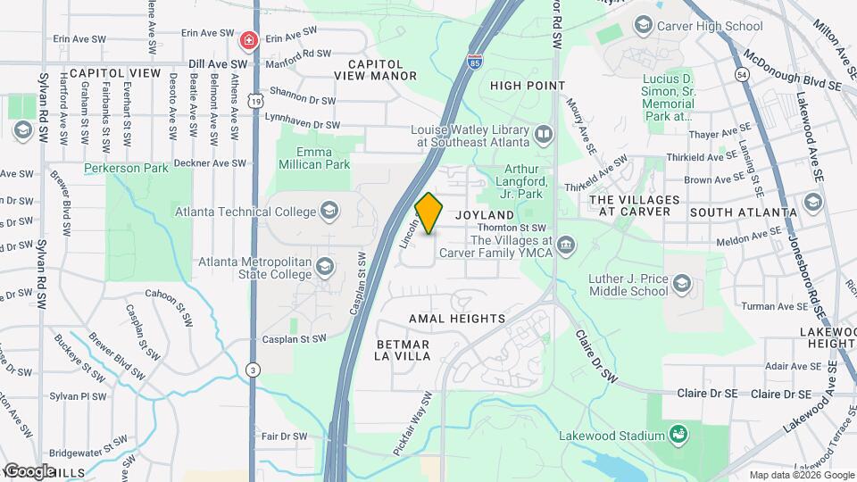 1667 Thornton Pl SW Map and Location Details