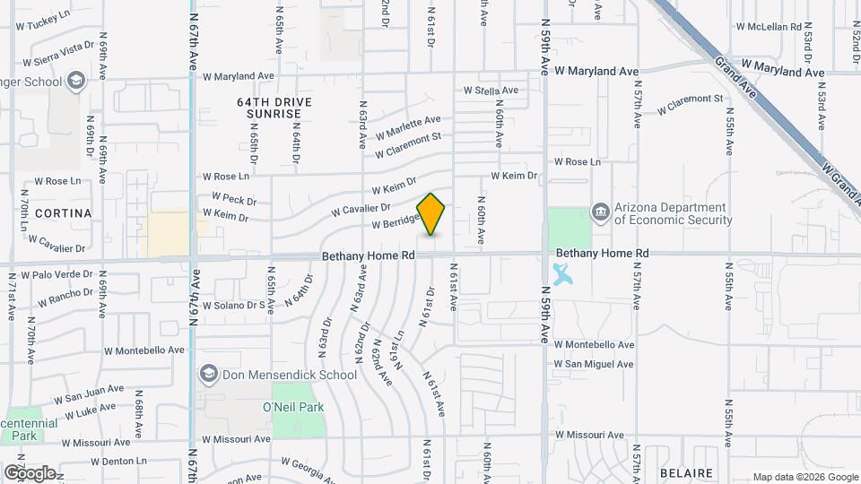 6008 N 61st Dr, Unit N6Q Mapa y Detalles de la Ubicación