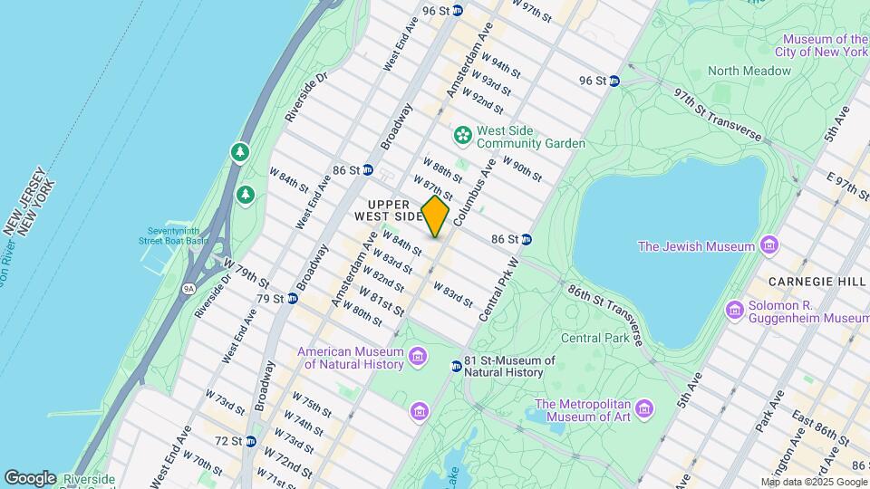 102 W 85th St Mapa y Detalles de la Ubicación