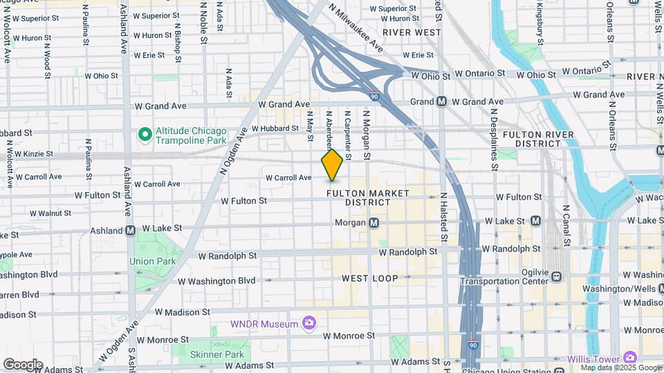 1020 W Carroll Ave Map and Location Details
