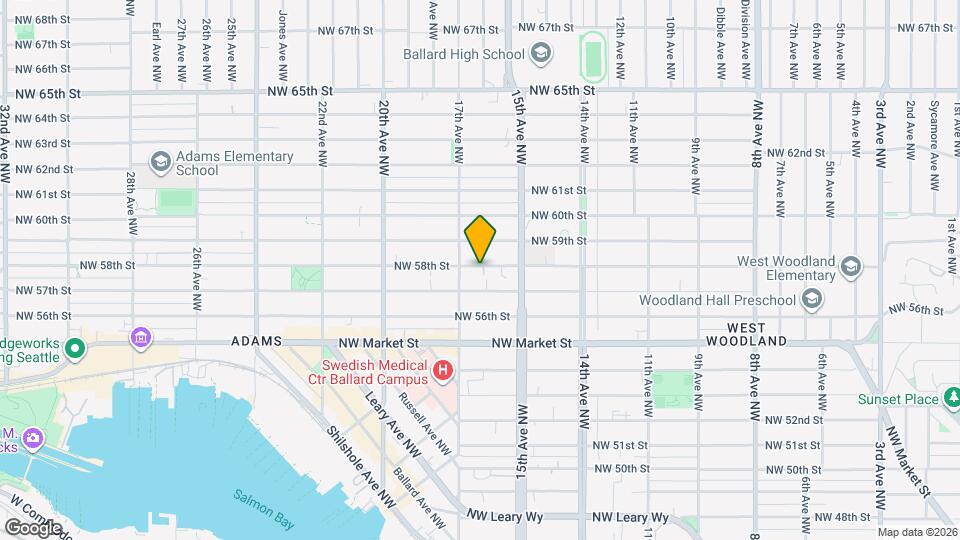 1539 NW 58th St Map and Location Details
