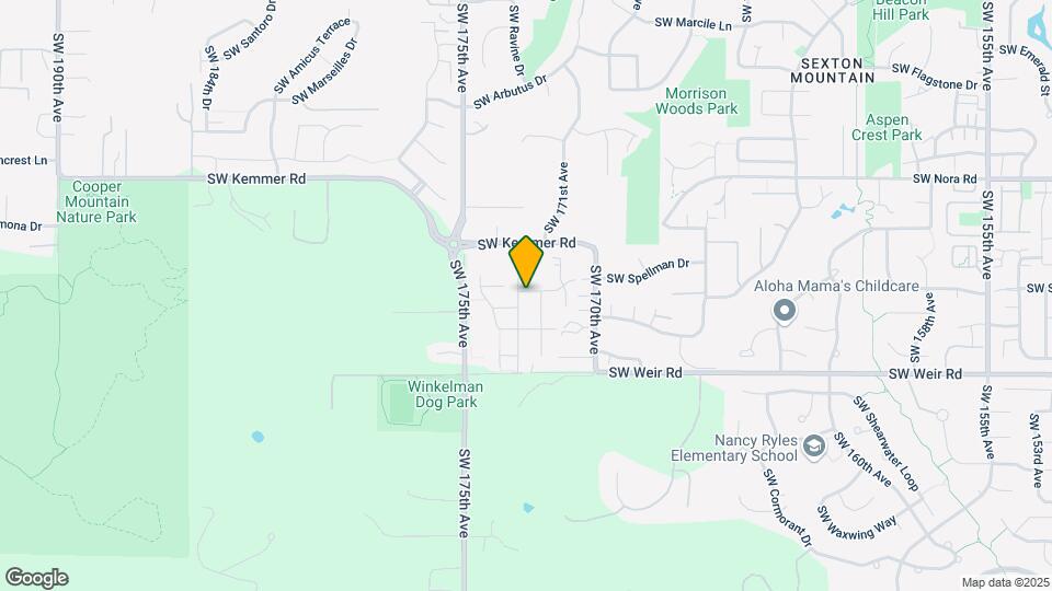 9704 SW 173rd Ave Map and Location Details