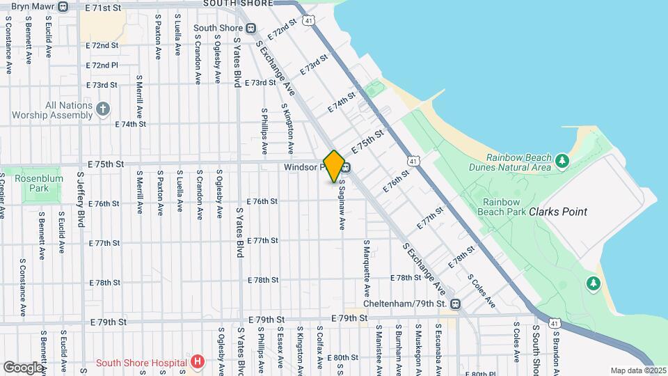 7544 S Saginaw Ave Mapa y Detalles de la Ubicación