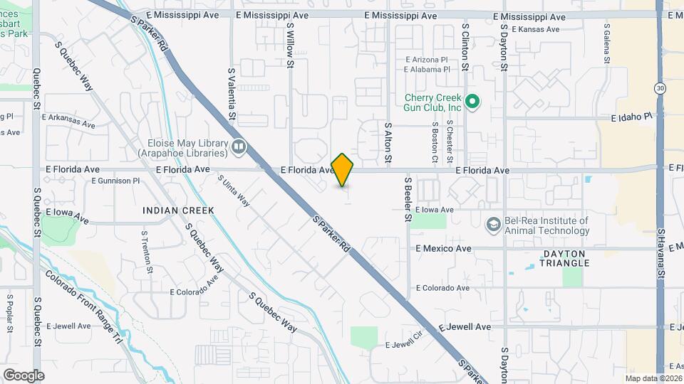 8826 E Florida Ave Map and Location Details