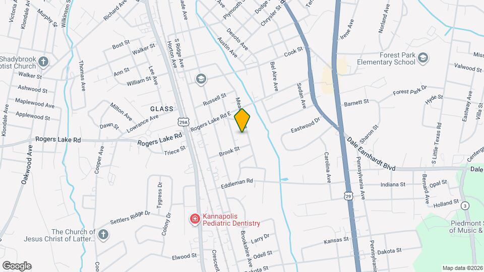 1416 Meadow Ave Mapa y Detalles de la Ubicación