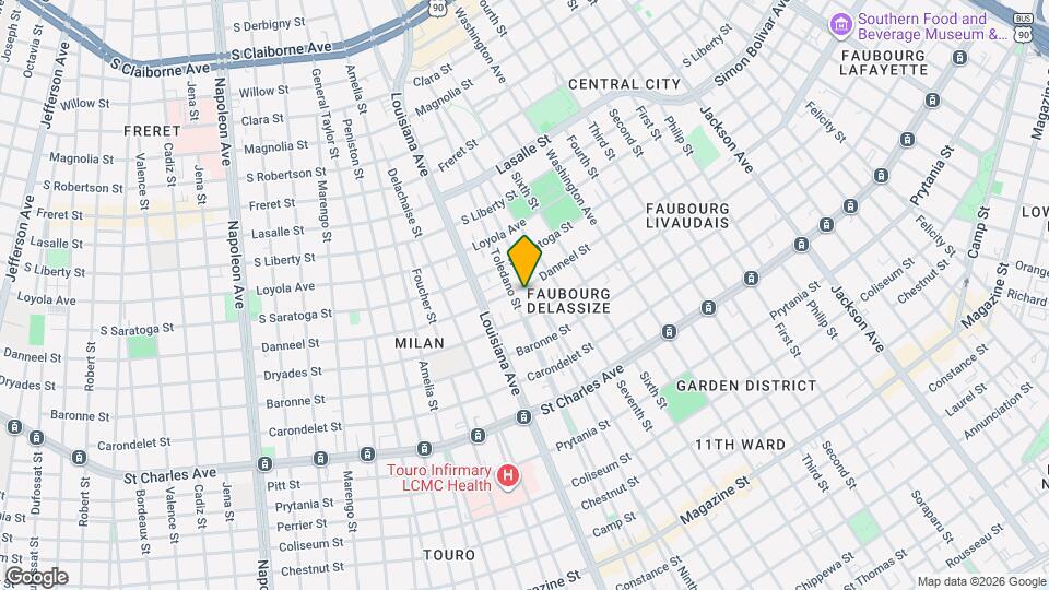 3212 Danneel St Mapa y Detalles de la Ubicación