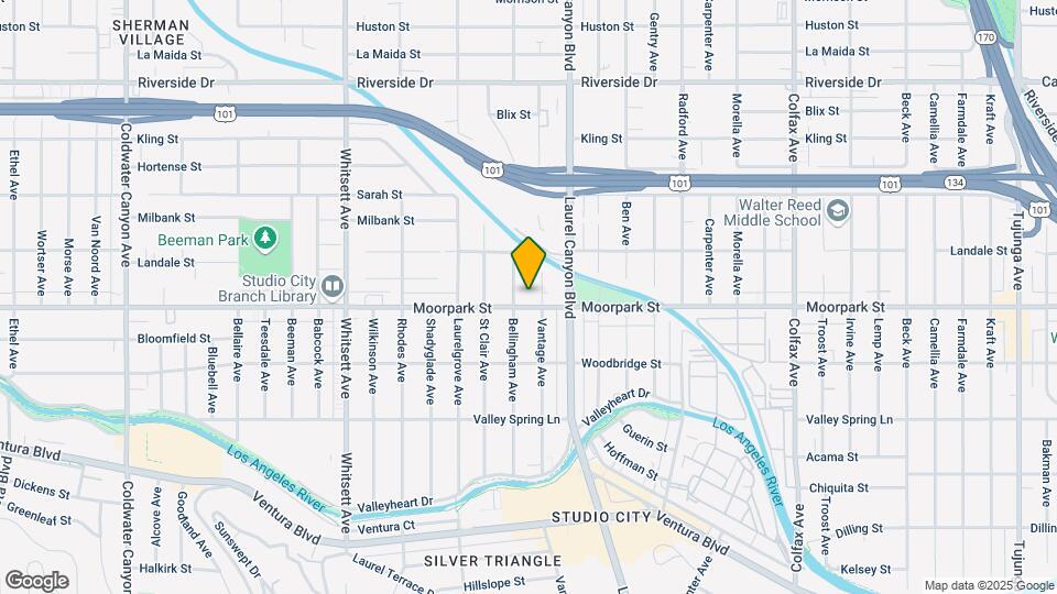 12147 Moorpark St Mapa y Detalles de la Ubicación