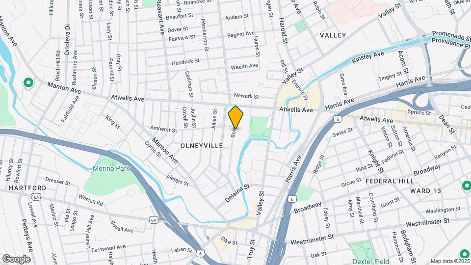 115 Bowdoin St-Unit -1st FL Map and Location Details