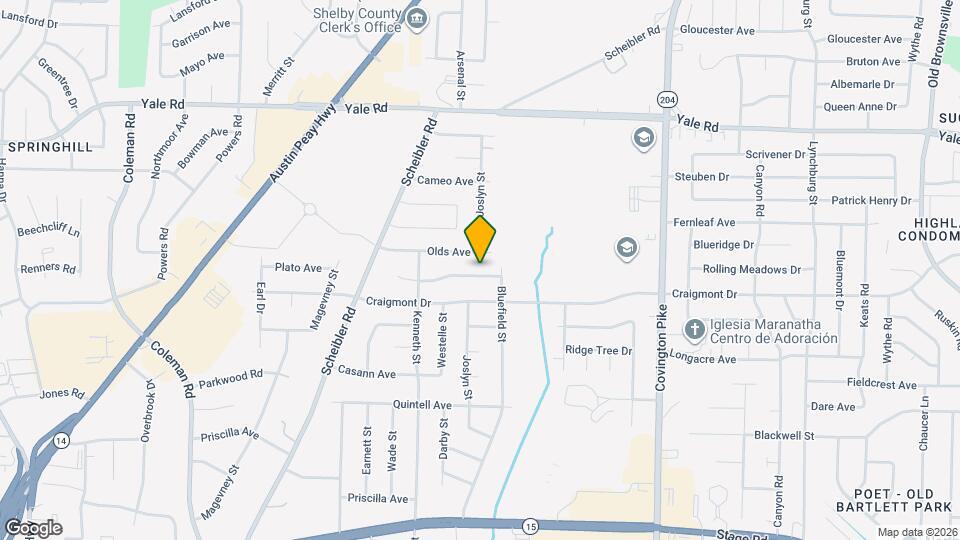 4832 Rolling Meadows Dr Map and Location Details
