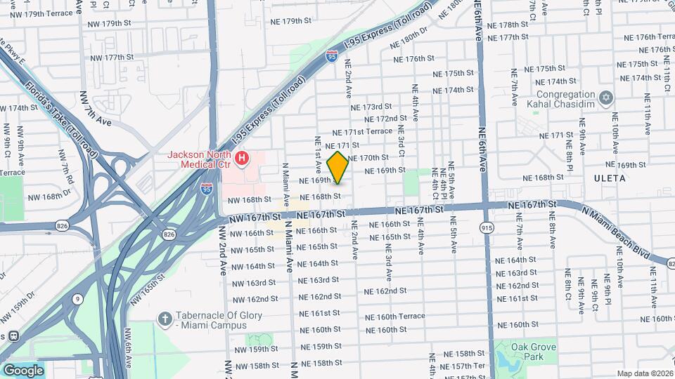 147 NE 168th St Map and Location Details