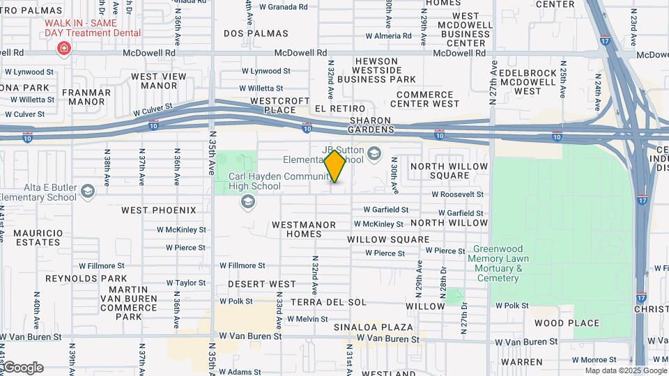 1001 N 32nd Ave Mapa y Detalles de la Ubicación