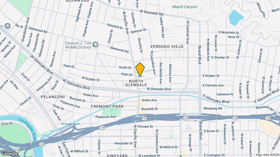 455 W Dryden St Map and Location Details