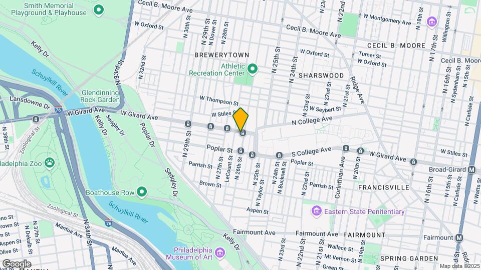 2606 W Girard Ave Map and Location Details