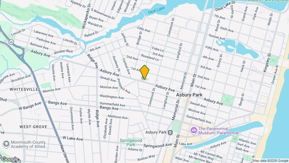 1141 Asbury Ave Map and Location Details