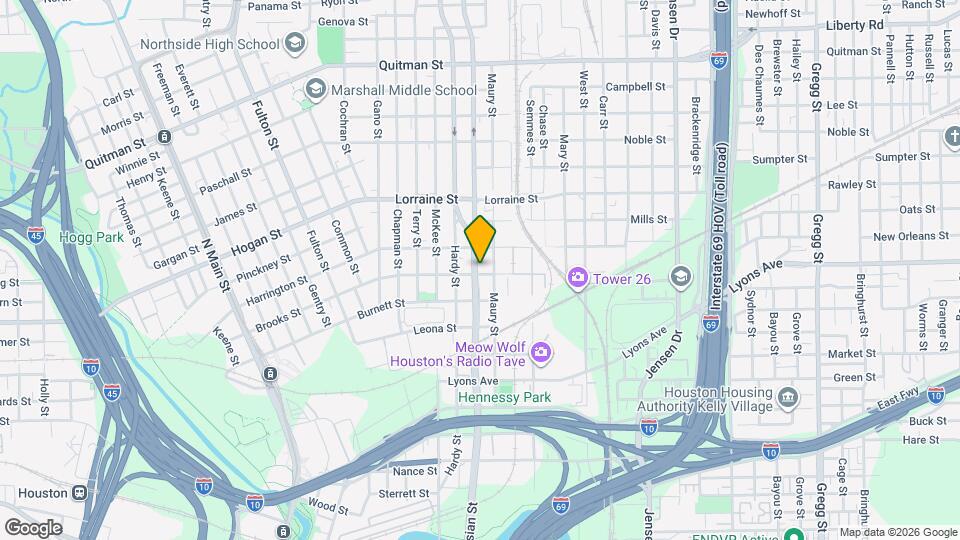1805 Brooks St Map and Location Details