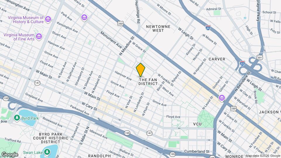 305 N Vine St Map and Location Details
