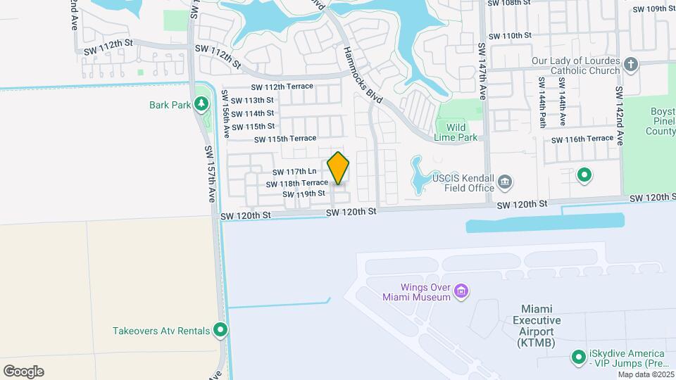 11885 SW 152nd Pl Map and Location Details