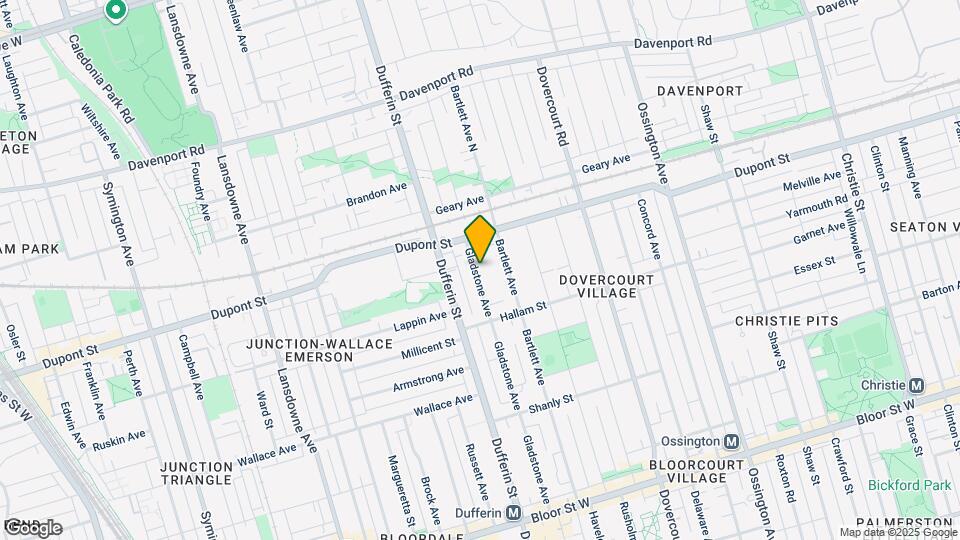 821 Gladstone Ave Map and Location Details