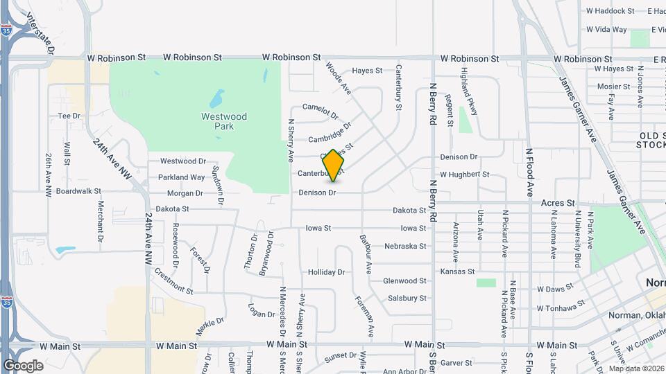 1607 Denison Dr Map and Location Details