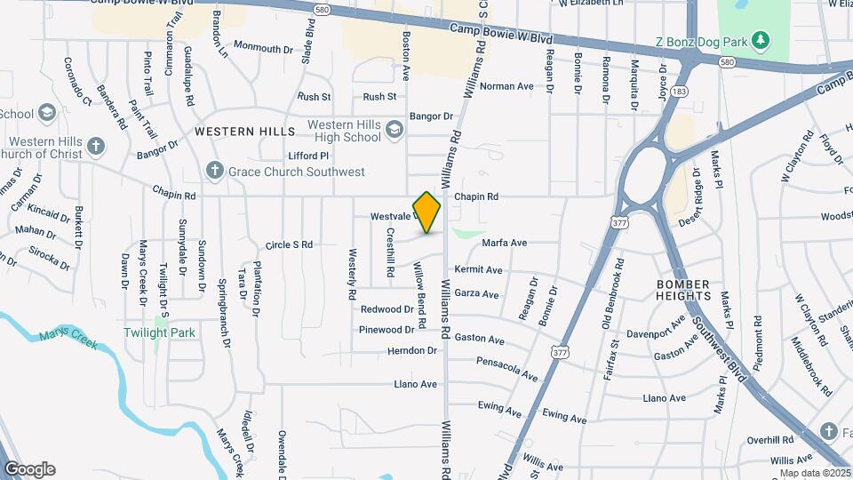 8009 Northbrook Dr Map and Location Details