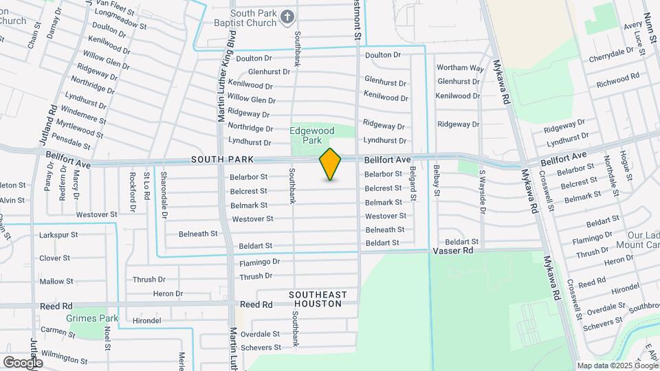 5847 Belcrest St Map and Location Details