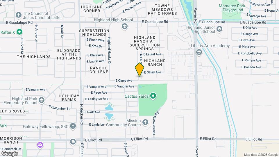 408 N Falcon Ct Map and Location Details