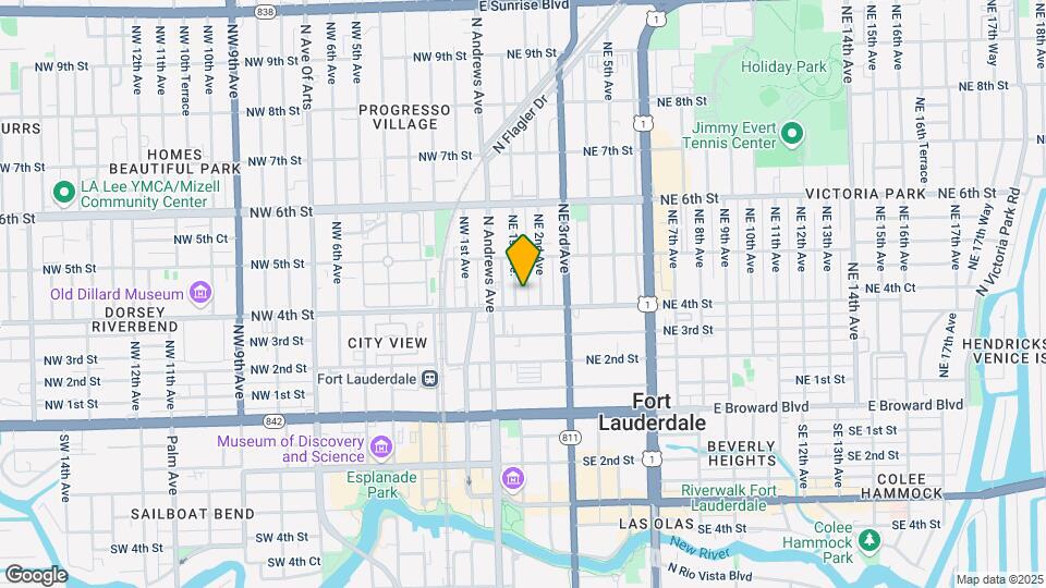 416 NE 1st Ave Mapa y Detalles de la Ubicación