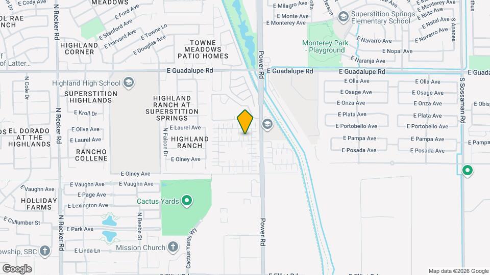 4740 E Redfield Rd Map and Location Details