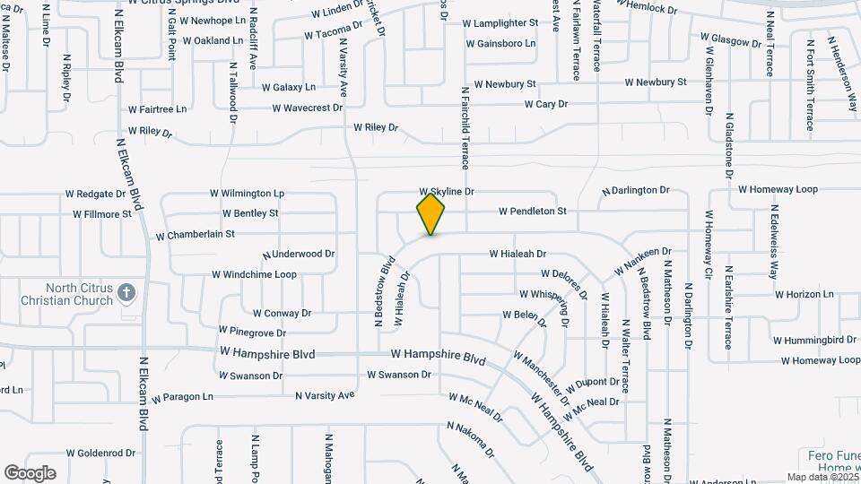 6652 N Bedstrow Blvd Map and Location Details