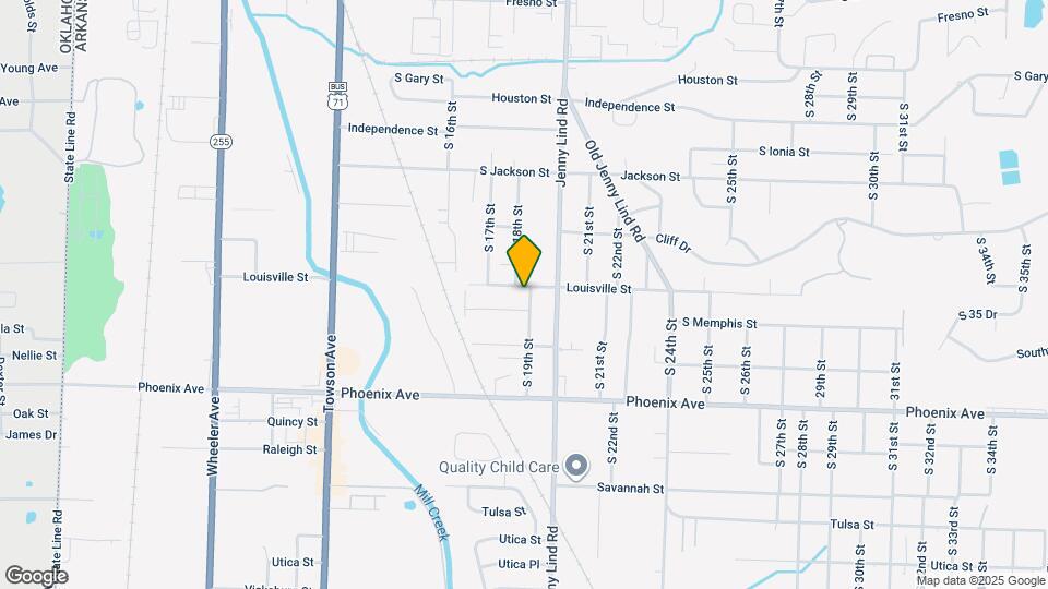 1824 Louisville St Map and Location Details