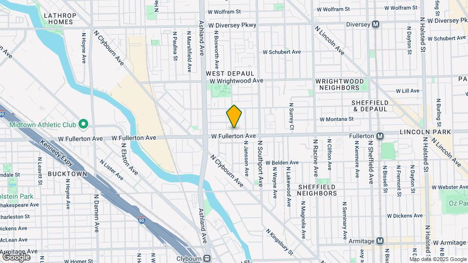 2405 N Greenview Ave Map and Location Details