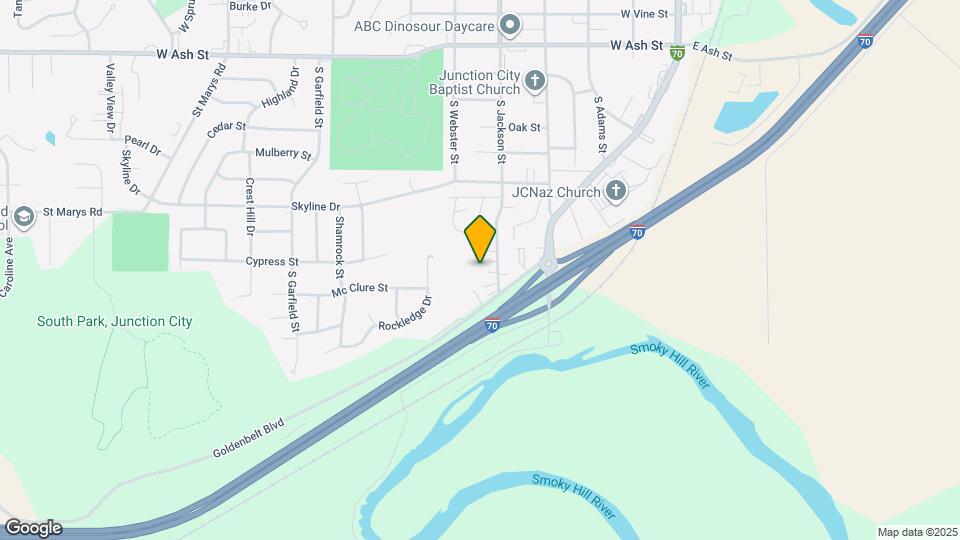 1256 S Jackson St Map and Location Details